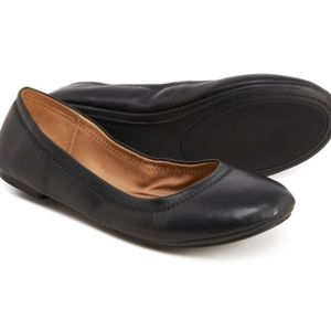Lucky Brand Erin black flat ballet shoes 6.5M